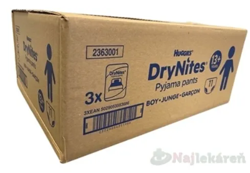 DryNites natah.kalh.chlapci 13+let/48-60kg/3x11ks