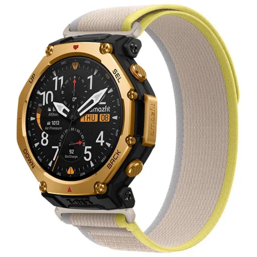NYLON COLOR Vymeniteľný remienok pre Amazfit T-Rex 3 Pro 48mm YELLOW-BEIGE