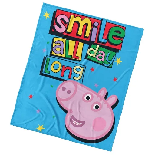 Detská deka Carbotex Pepina the Pig Smile Please,110 x 140 cm