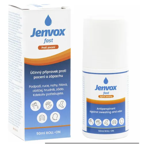 JENVOX Fast Roll-on Potenie a zápach 50 ml