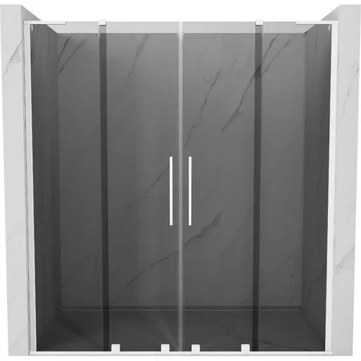 MEXEN/S - Velar L Duo posuvné sprchové dvere 170, grafit, biela 871-170-003-42-20