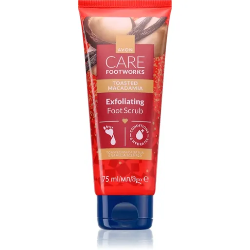 Avon Care Toasted Macadamia exfoliačný peeling na nohy 75 ml