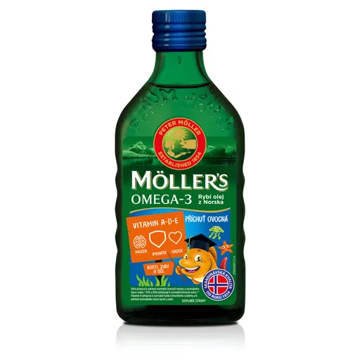 MÖLLER'S Omega 3 ovocná príchuť 250 ml
