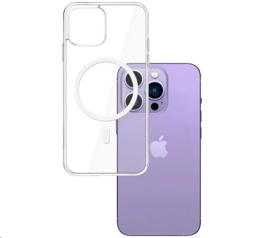 3mk ochranný kryt Magcase pre Apple iPhone 15 Pro, číra