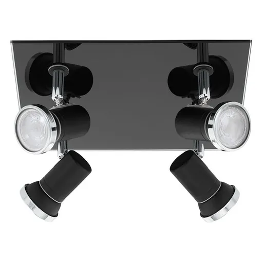 Eglo Tamara osvetlenie 26 cm sklo čierna, chróm 33678