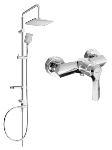 MEXEN/S - Sven sprchový stĺp vrátane sprchovej batérie Sabre, chróm 72140262-00
