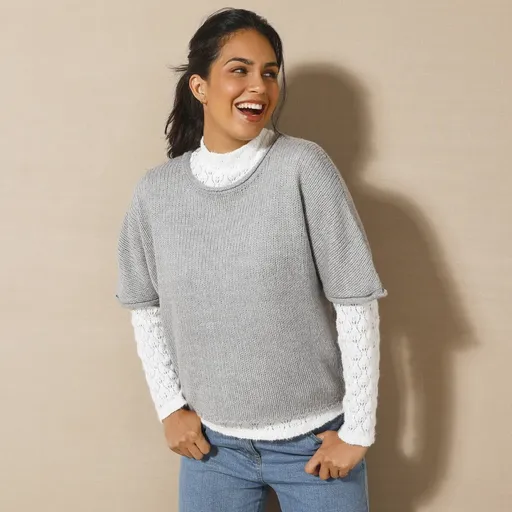 Pulóver so skrátenými rukávmi