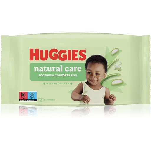 Huggies Natural Care čistiace utierky s aloe vera 56 ks
