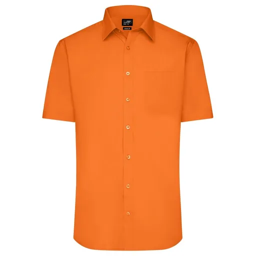 James & Nicholson (Daiber) Pánska košeľa s krátkym rukávom JN680 - Oranžová | S