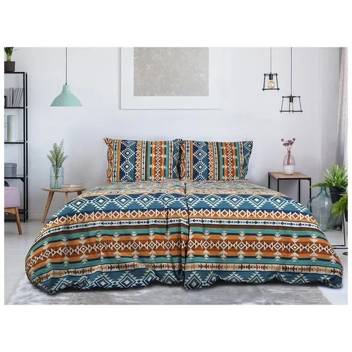 B.E.S. Petrovice Flanelové obliečky Aztec Spirit, 140 x 200 cm, 70 x 90 cm