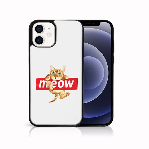 MY ART Ochranný obal pre Apple iPhone 12 mini MEOW (183)