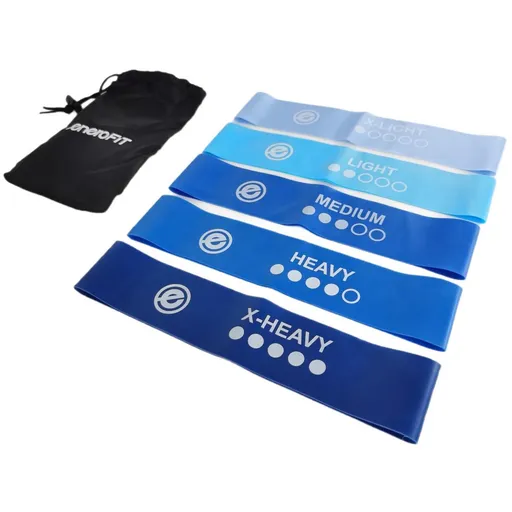 Súprava odporových gúm na cvičenie 5v1 ENERO FIT