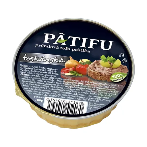 PATIFU ​​Prémiová tofu paštéta toskánska 100 g