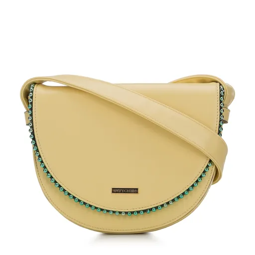 Dámska polkruhová taška s korálkami 94-4Y-722-Y