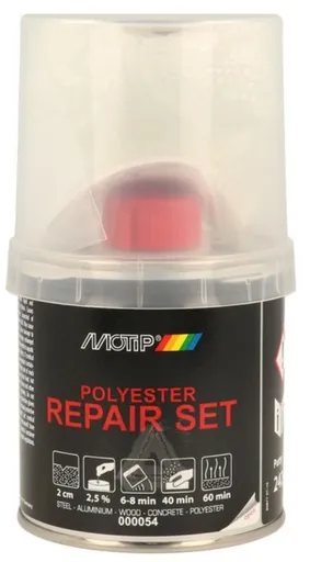MOTIP - Polyesterová opravná sada žltá 0,25 kg
