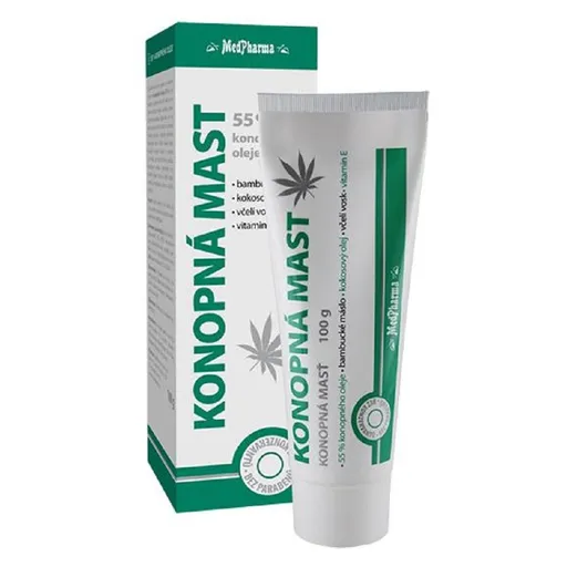 MEDPHARMA Konopná masť, 55% konopného oleja 100 g