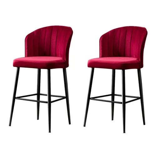 Súprava barových stoličiek Rubi Claret Red, 2 ks, 2 ks