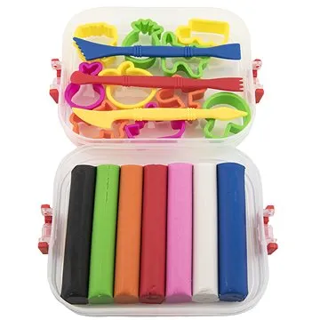 Teddies Modelovacia hmota/Plastelína NARA 7 ks plastelín 10 ks vykrajovačiek s doplnkami (8854500000587)