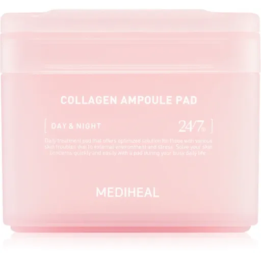 MEDIHEAL Collagen Ampoule Pad tonizačné vankúšiky pre hydratáciu a vypnutie pokožky 100 ks