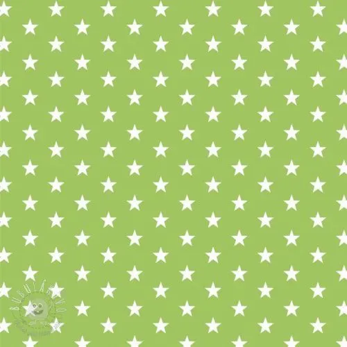 Bavlnená látka Petit stars lime