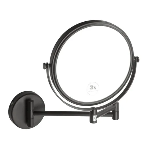 Bemeta Dark kozmetické zrkadielko 23x28 cm čierna, coffee-gold 112201510