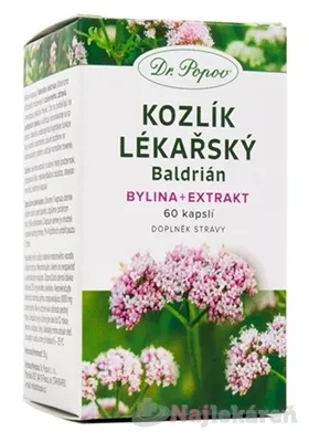 Dr. Popov Kozlík lékařský bylina + extrakt 60 kapsúl