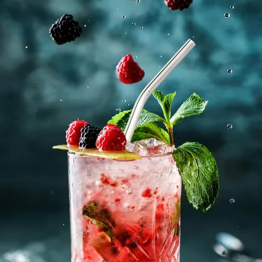 Haushalt international Nerezové brčka s čistícím kartáčkem