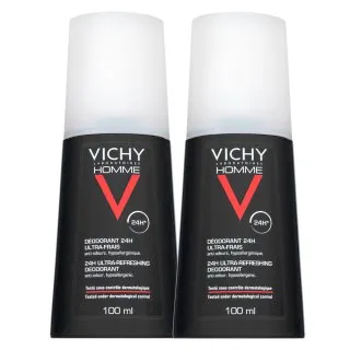 Vichy Homme deodorant 24H Ultra-Refreshing Deodorant 2 x 100 ml