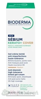 Bioderma Sebium Kerato+ krém gél proti nedokonalostiam 30 ml