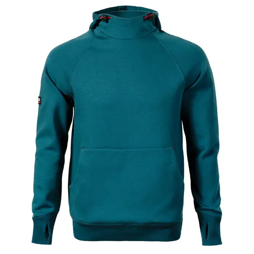 MALFINI Pánska mikina s kapucňou Vertex - Petrolejová | 4XL