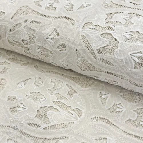 Bavlnená látka EMBROIDERY Blanchette design A