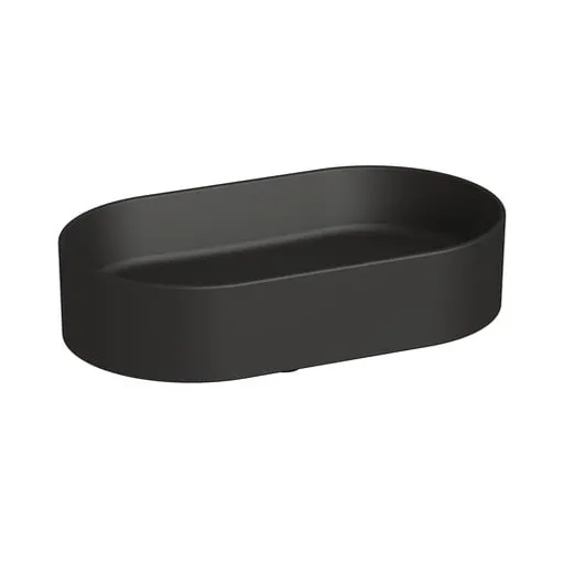 Jika Astra umývadlo na dosku 53x31 cm černá mat bez otvoru pre batériu, bez prepadu H8183667161121