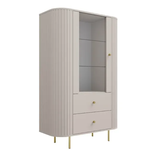 ArtLemp Vitrína VAOLIA 1F2S  | pieskovo béžová