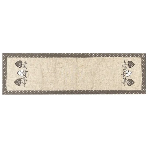 BO-MA Trading Behúň Srdiečka bodka sivá, 40 x 140 cm