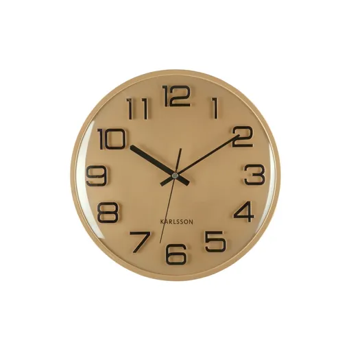 Karlsson 6022GD dizajnové nástenné hodiny zlatá, pr. 30 cm