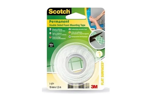 3M Scotch Montážna obojstranná lepiaca penová páska (331915B), 19 mm x 1,5 m