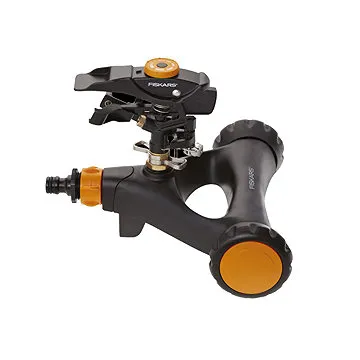 FISKARS Impulzný zavlažovač, kovový s kolieskami (1023656)