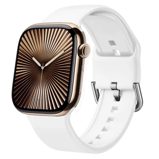 SILICONE Vymeniteľný remienok pre Apple Watch 10 / 11 46mm biely