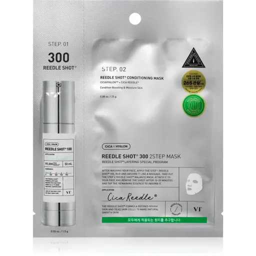 VT Cosmetics Reedle Shot 300 2-Step Mask intenzívna obnovujúca maska na dvojfázové ošetrenie pleti 26.5 g