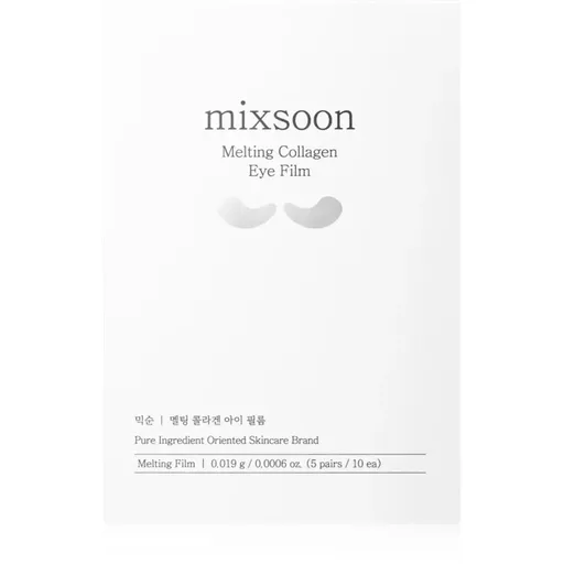 mixsoon Melting Collagen Eye Film rozjasňujúca plátienková maska na očné okolie 5x2 ks