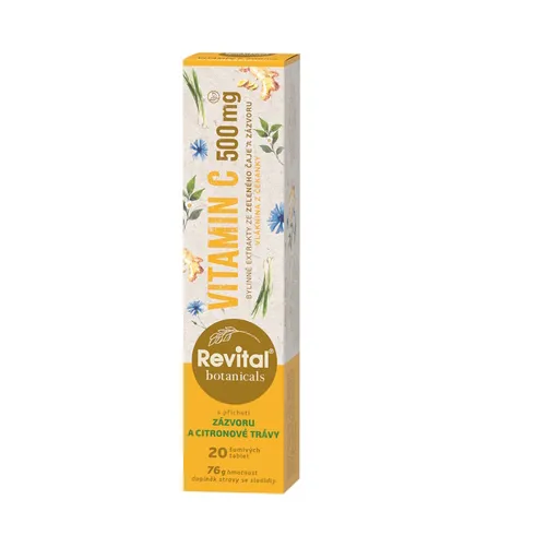 REVITAL Botanicals vitamín C 500 mg 20 šumivých tabliet