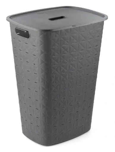 CURVER Kôš na špinavú bielizeň SOFTEX 56L | tmavosivá