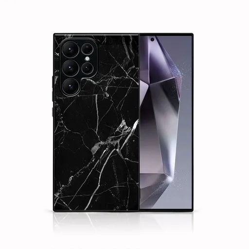 MY ART Ochranný kryt pre Samsung Galaxy S24 Ultra 5G BLACK MARBLE (142)