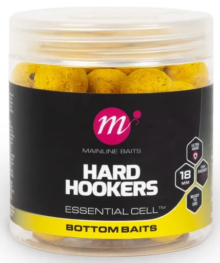 Mainline tvrdené boilie hard hookers essential cell 18 mm
