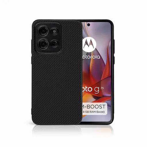 MY ART Ochranný kryt pre Motorola Moto G75 5G CARBON (231)