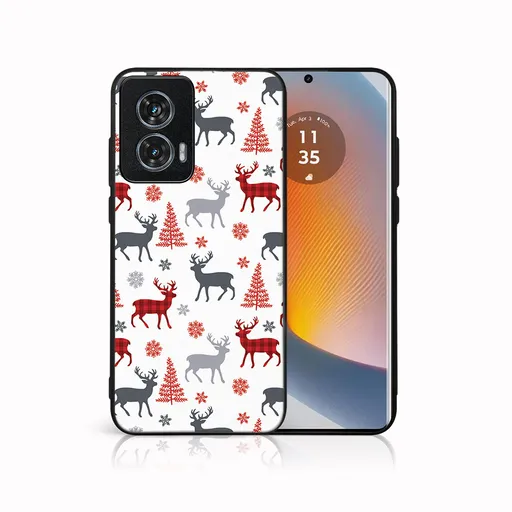 MY ART Kryt s vianočným dizajnom Motorola Edge 50 Fusion DEER (068)