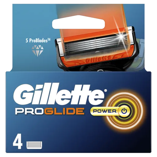GILLETTE Fusion ProGlide Power náhradné hlavice pre mužov 4 ks