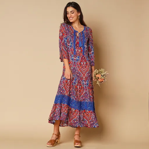 Dlhé šaty s potlačou