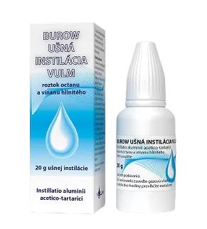 Vulm ušná instilácia Burow zápal zvukovodu 20 g