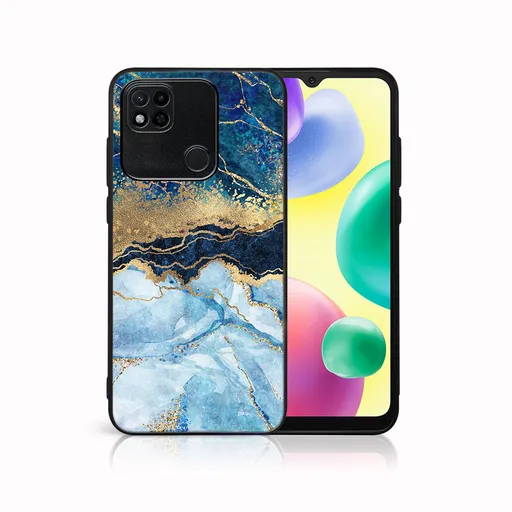 MY ART Ochranný kryt pre Xiaomi Redmi 10A BLUE MARBLE (141)